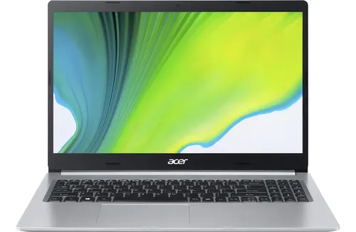 Acer Aspire 5 A515-45-R2A3 prateado aberto, em foto da galeria do anúncio
