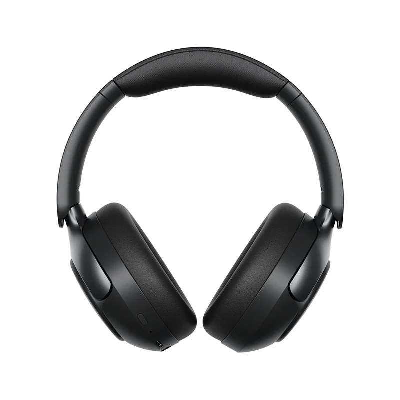 QCY H3 Pro preto visto de frente, em foto oficial do fabricante